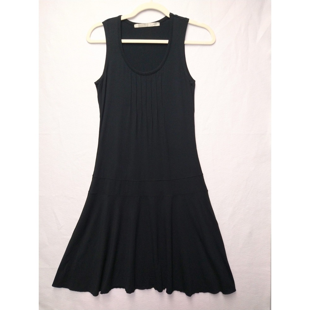 Athleta Black Dress Fit & Flare A-Line Quiet Luxury Normcore 90s Minimalism XS